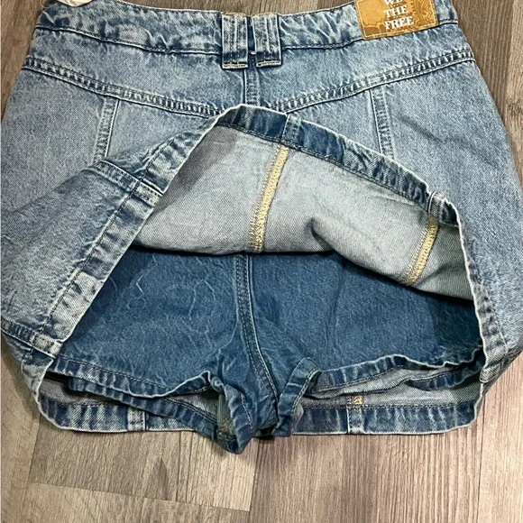 Free People We the Free Midnight Sun Denim Skort size 30 - Picture 5 of 14